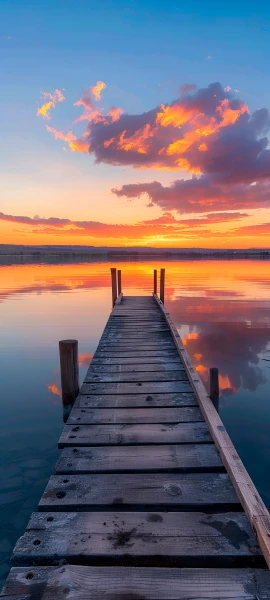 serene nature wallpaper — sky, cloud, scenery, sunset (free 4K phone download)