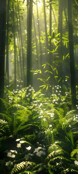 serene nature wallpaper — nature, bamboo, forest, bamboo forest (free 4K phone download)