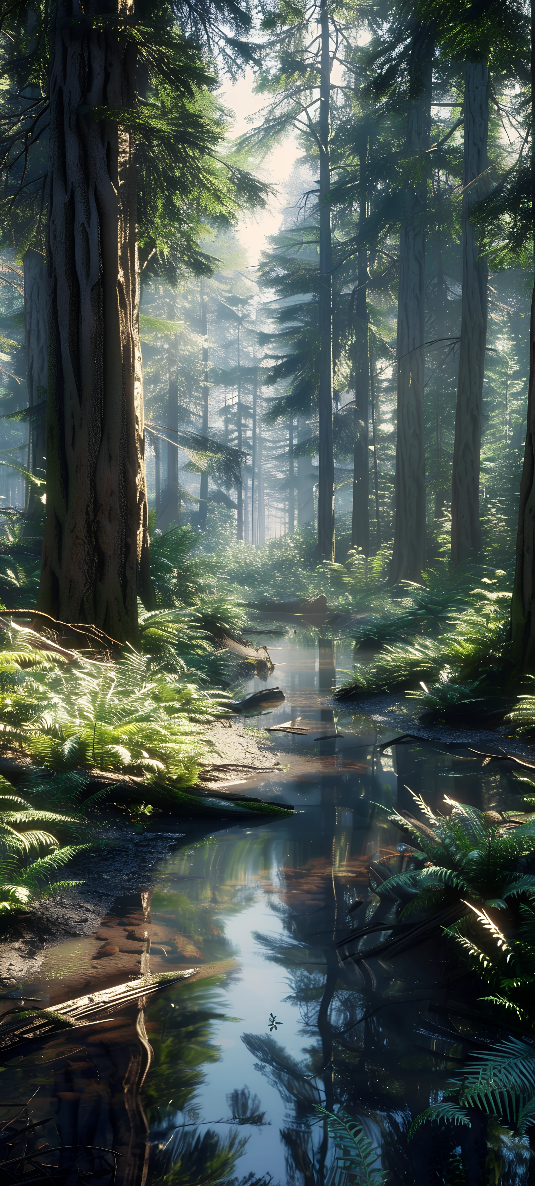 serene nature wallpaper — nature, scenery, tree, forest (free 4K phone download)
