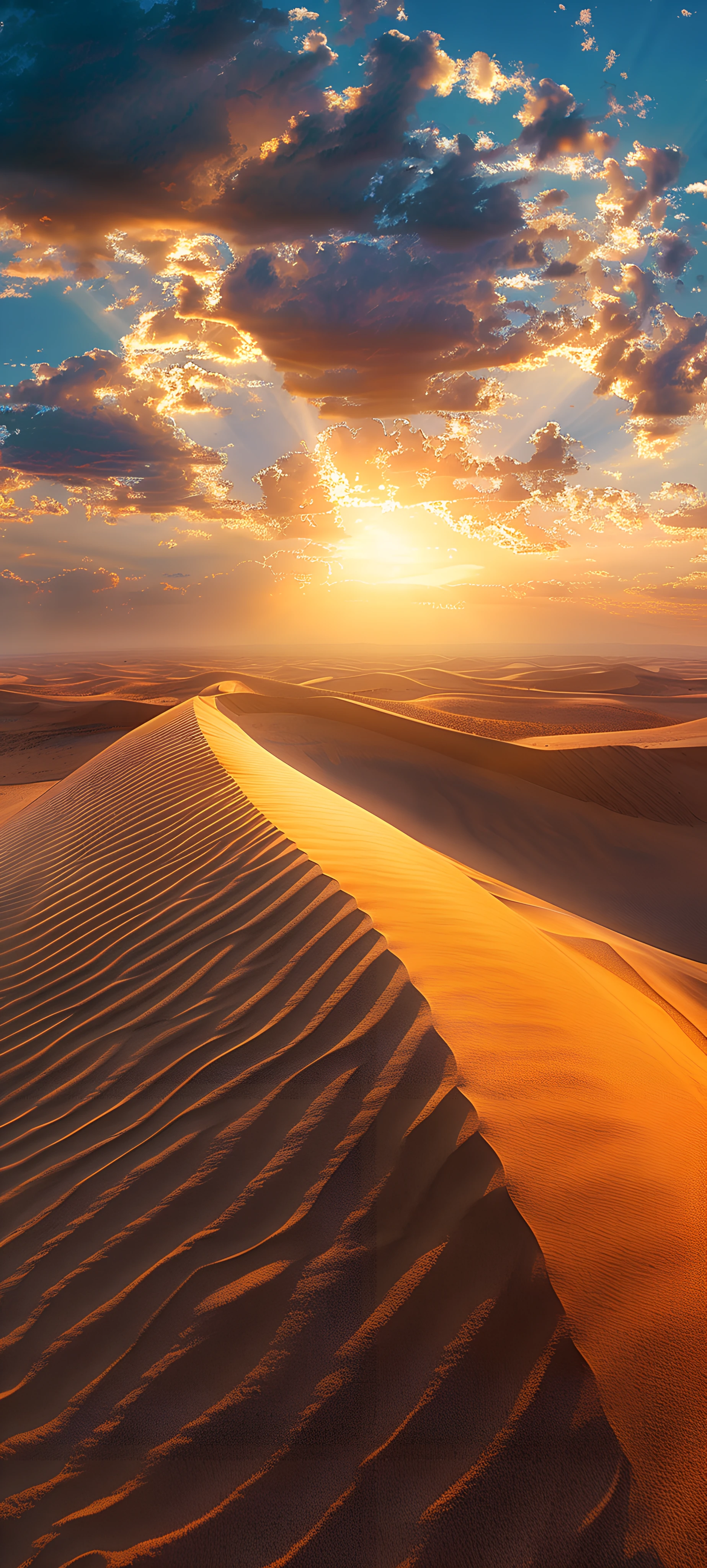 serene nature wallpaper — scenery, sky, cloud, sunset (free 4K phone download)