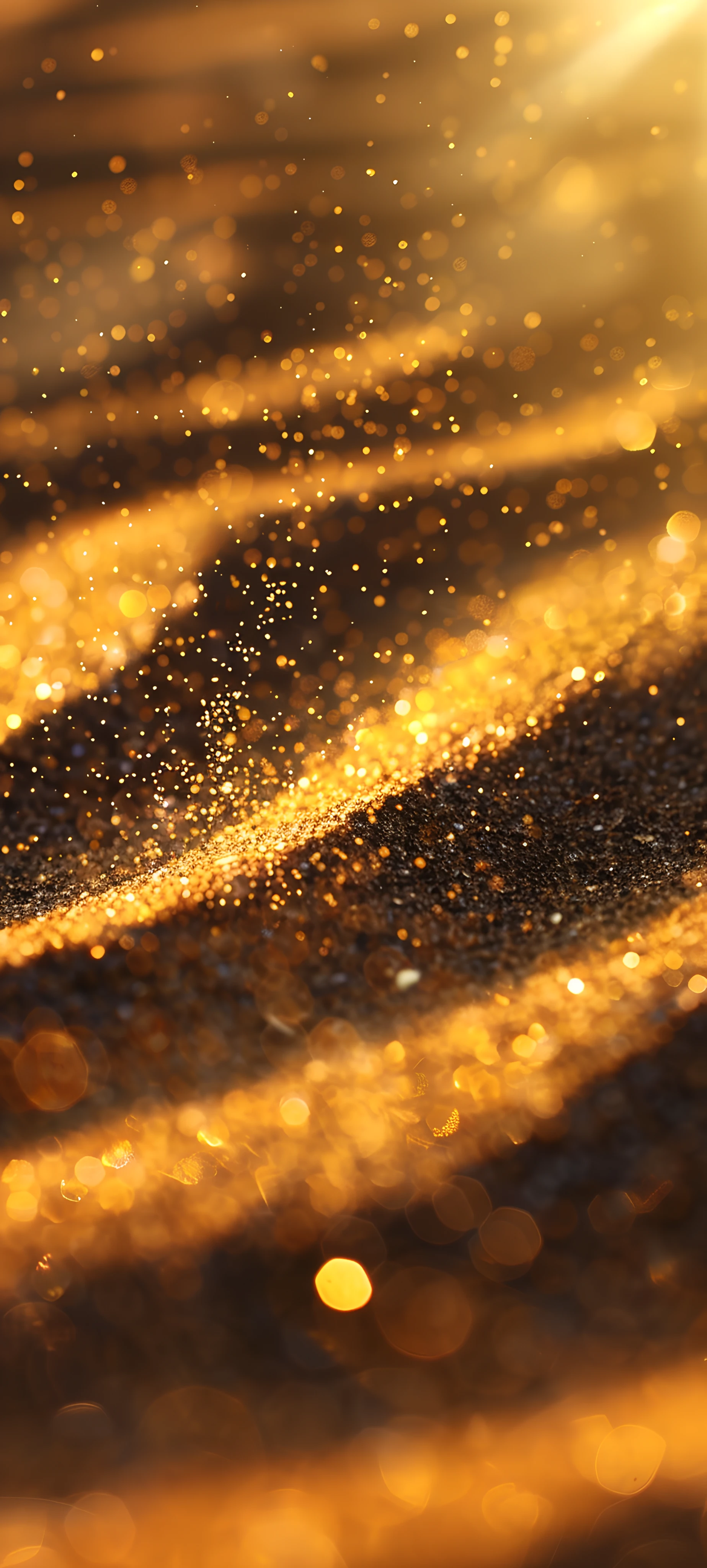 elegant nature wallpaper — scenery, bokeh, light particles, lens flare (free 4K phone download)