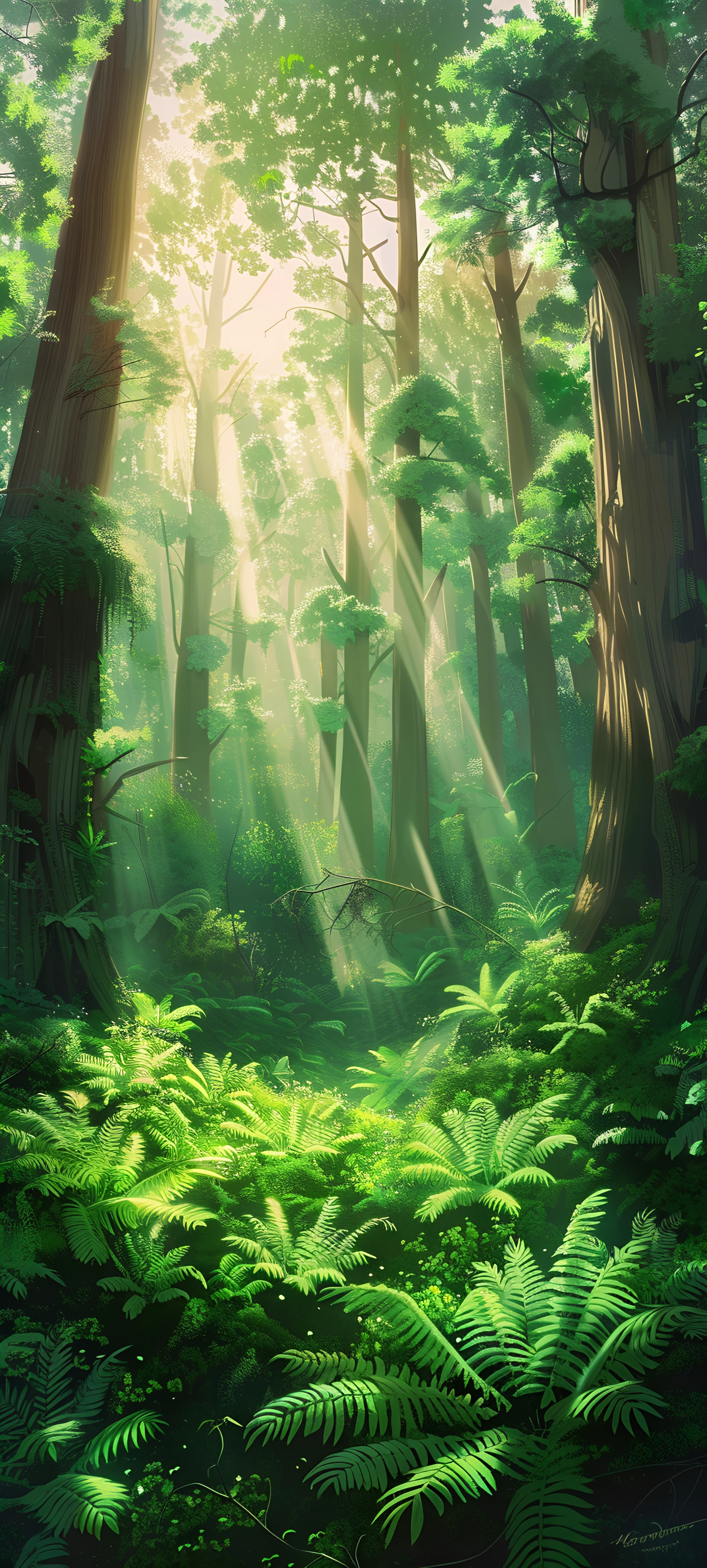 serene nature wallpaper — nature, scenery, forest, tree (free 4K phone download)