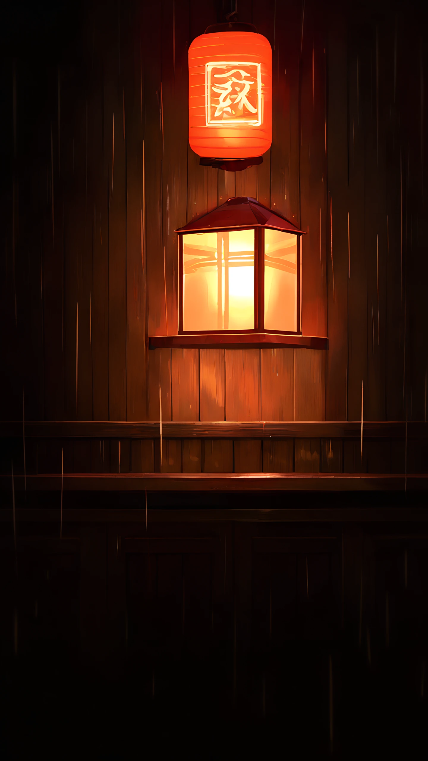Anime Wallpaper Ramen Shop Night 1440×2560 anime wallpaper