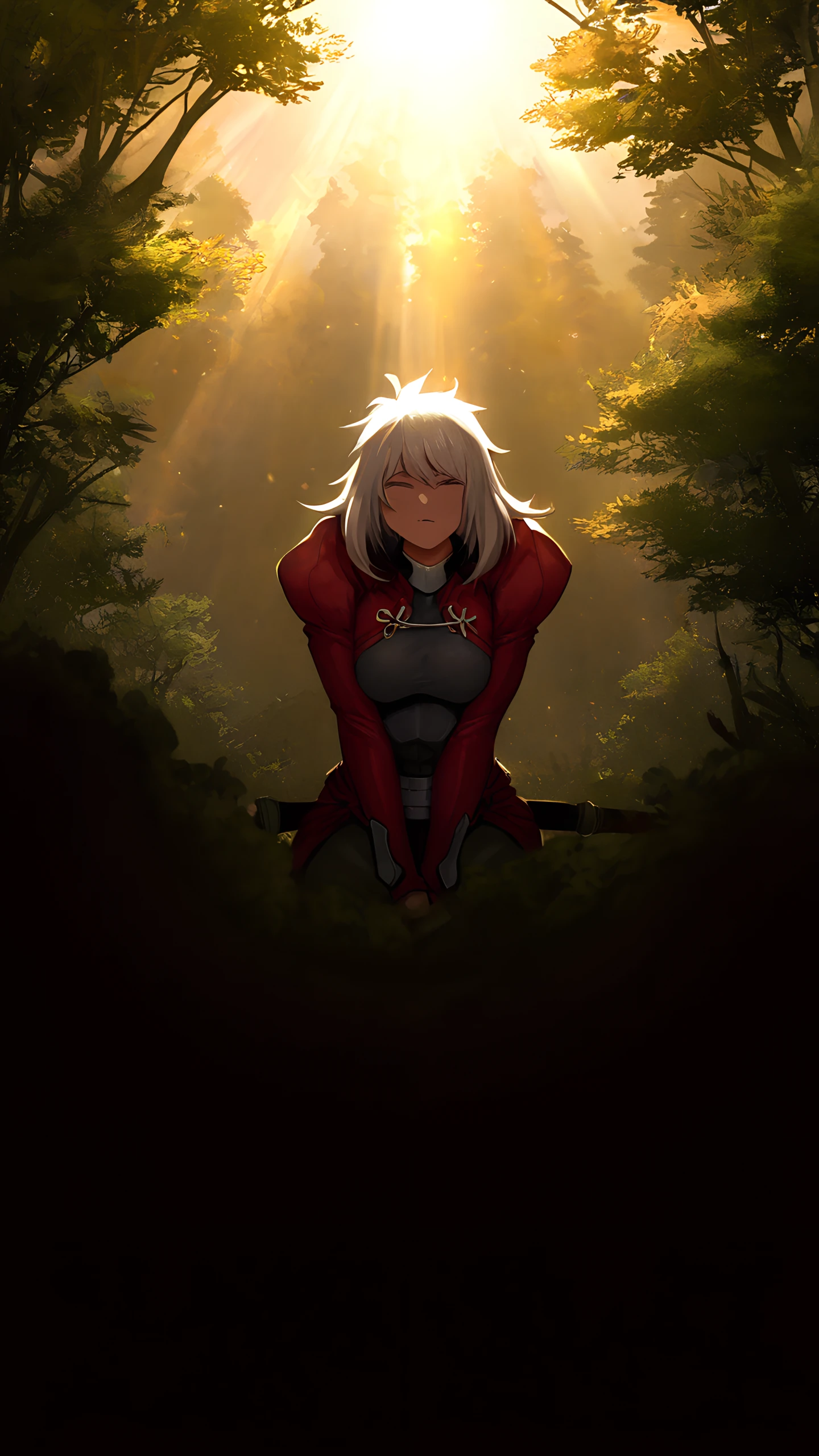 Anime Wallpaper Archer Forest 1440×2560 anime wallpaper