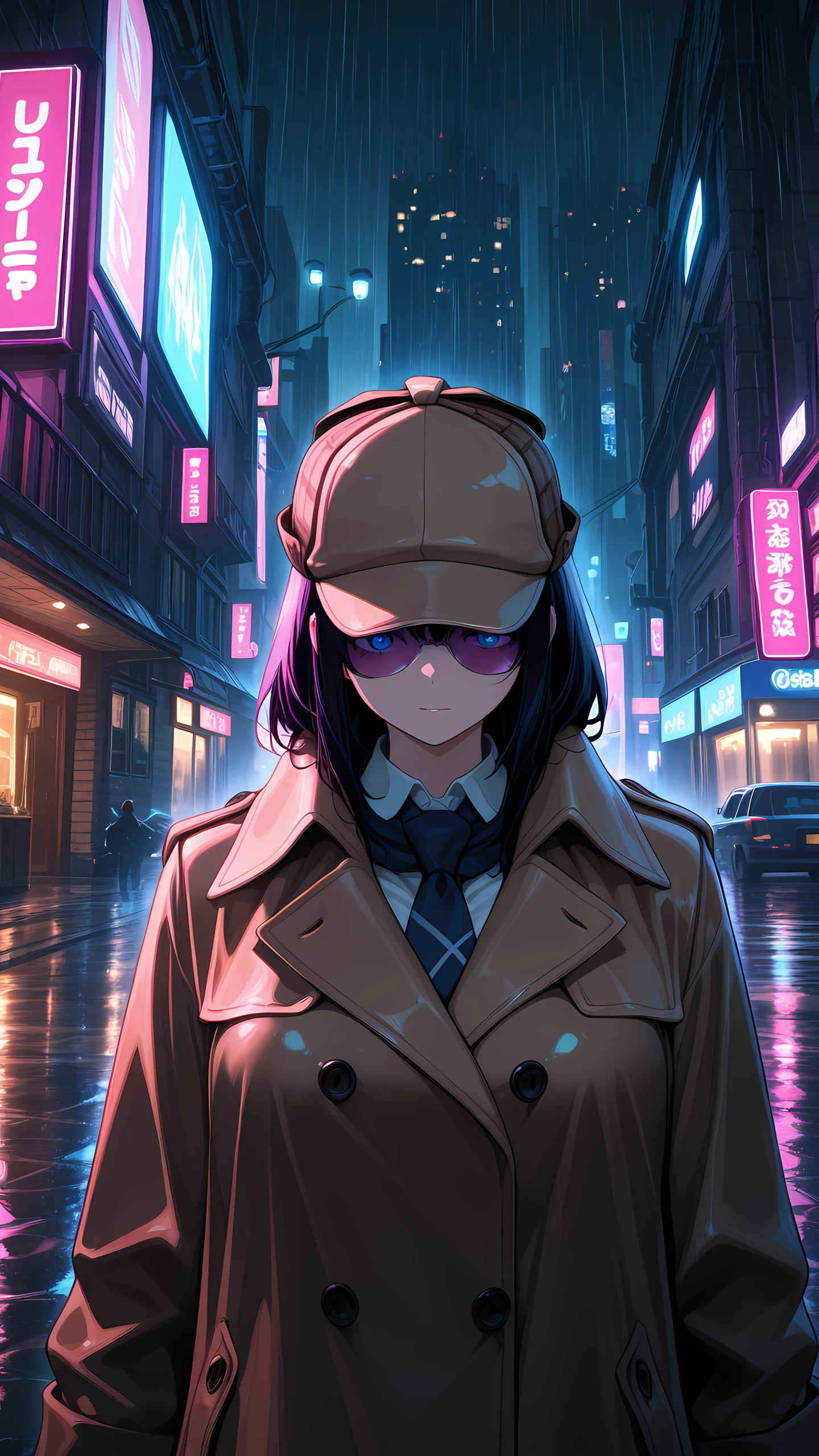 Anime Wallpaper Detective Girl 1440×2560 anime wallpaper