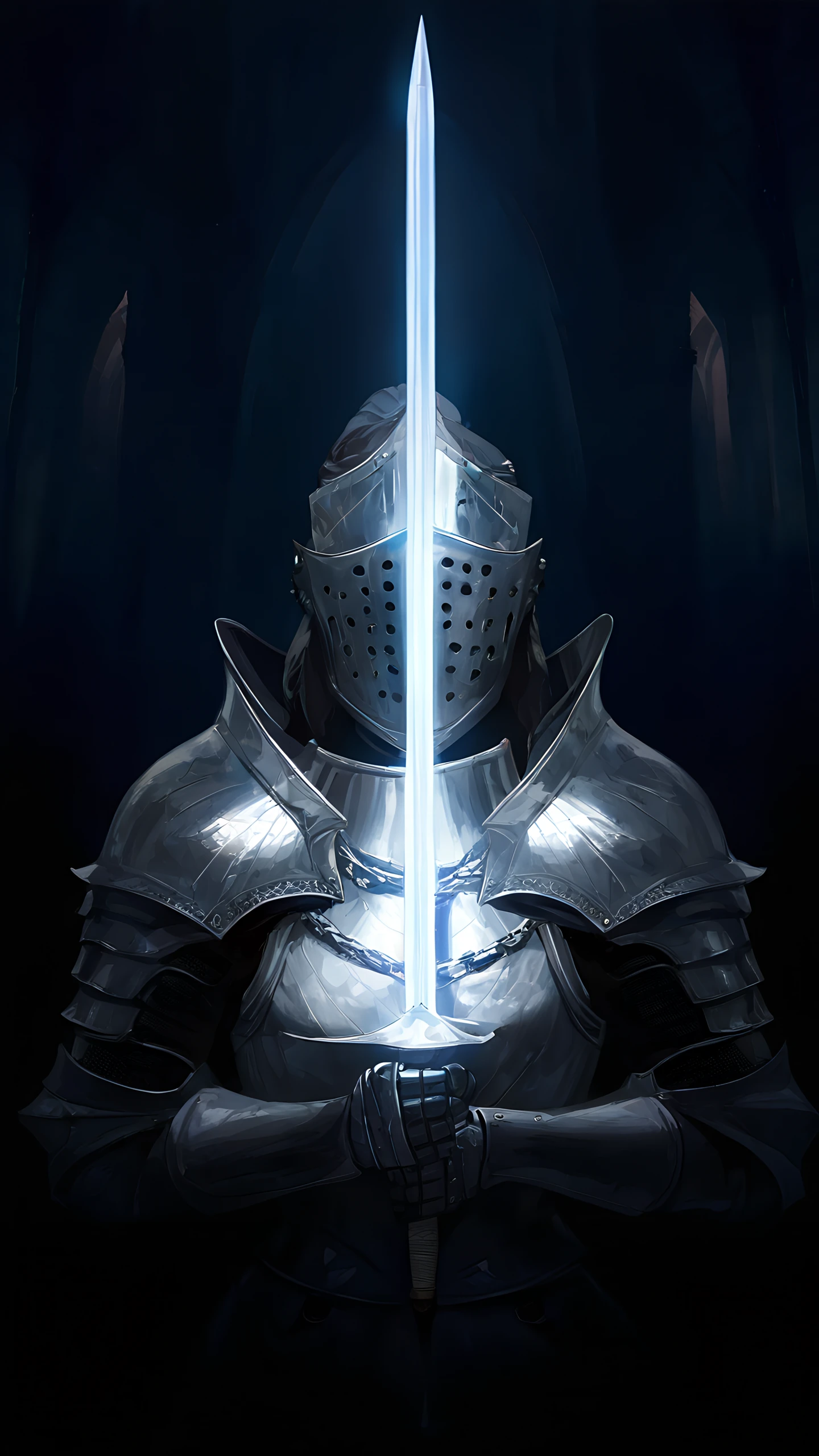 Anime Wallpaper Knight Girl 1440×2560 anime wallpaper