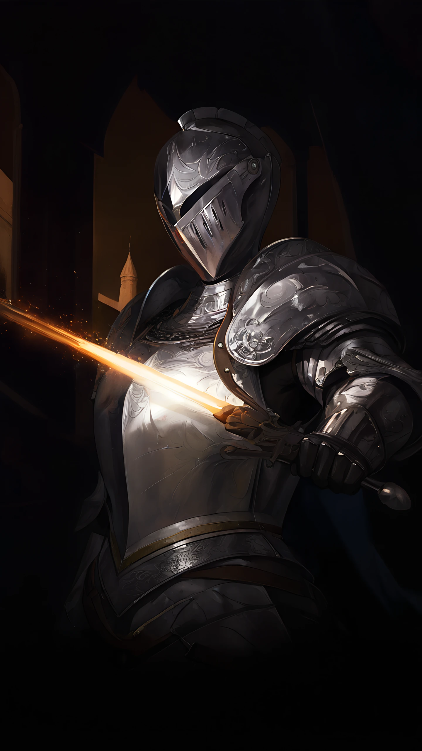 Anime Wallpaper Knight Girl 1440×2560 anime wallpaper