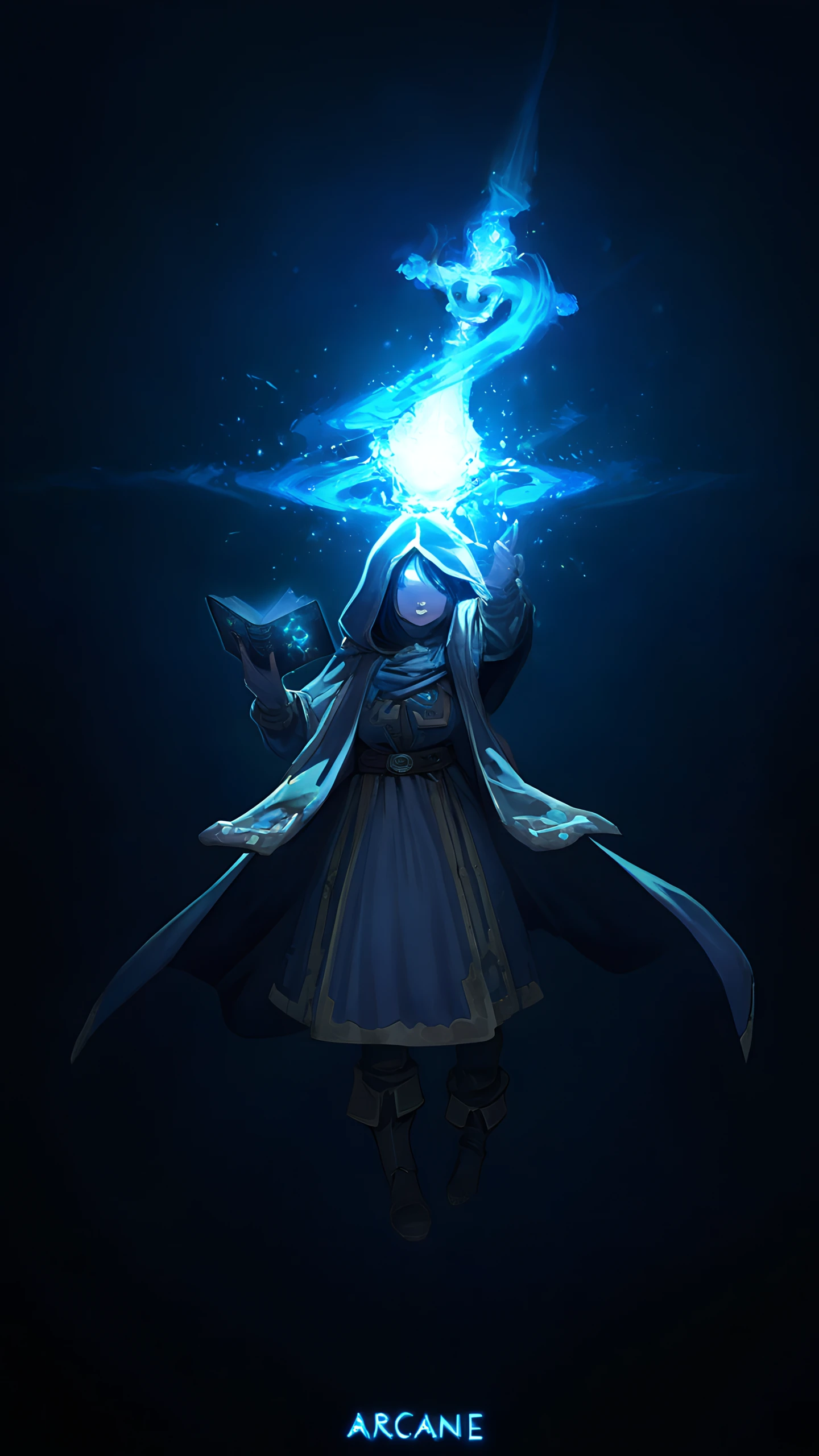Anime Wallpaper Mage Girl 1440×2560 anime wallpaper