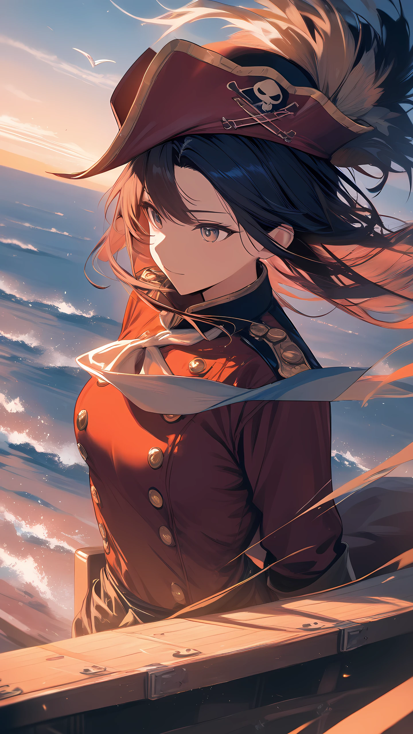 Anime Wallpaper Pirate Girl 1440×2560 anime wallpaper