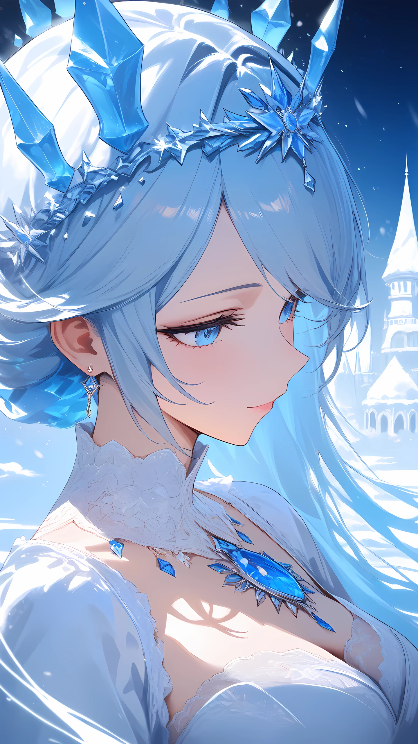 Anime Wallpaper Snow Queen 1440×2560 anime wallpaper