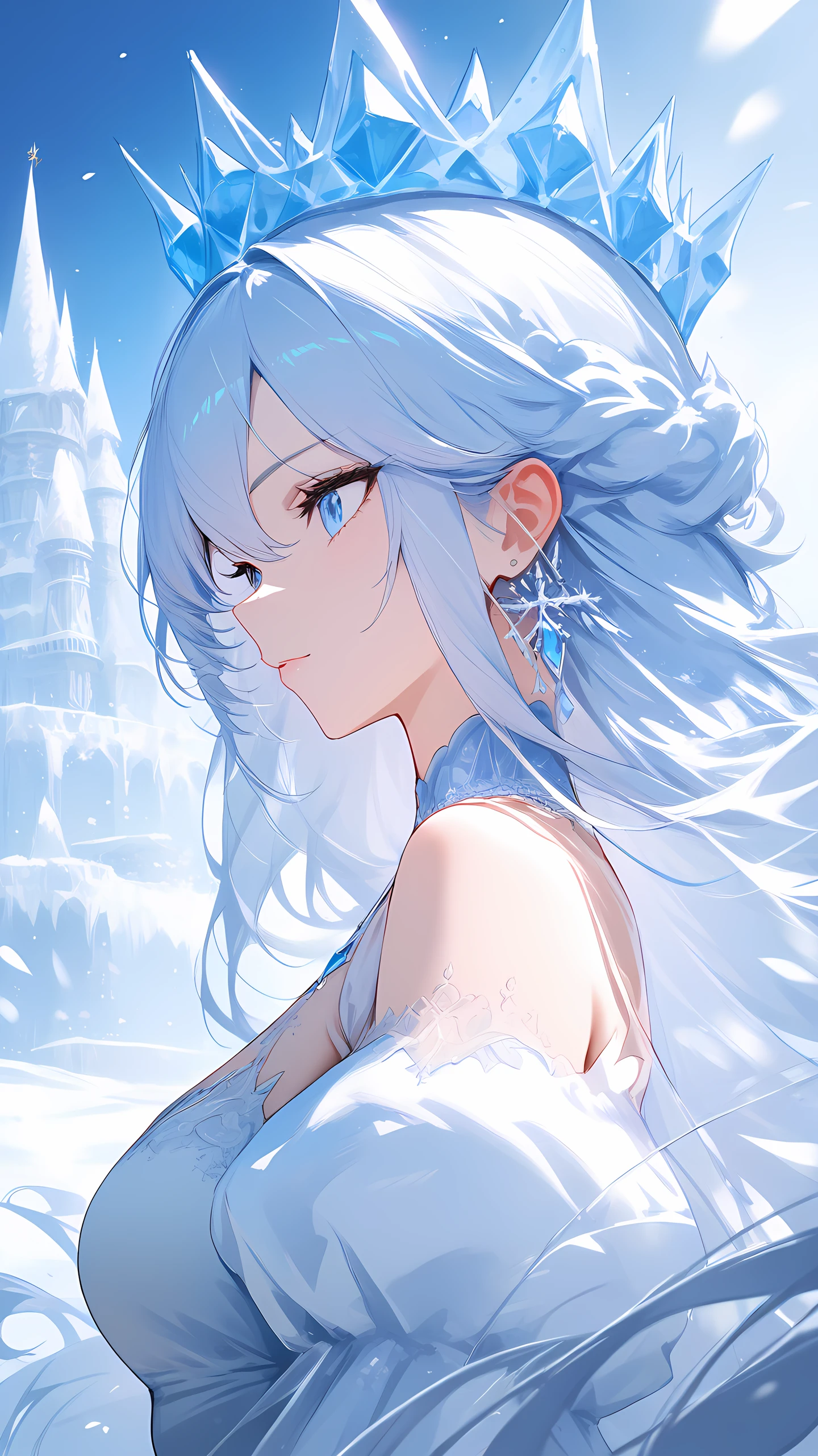 Anime Wallpaper Snow Queen 1440×2560 anime wallpaper