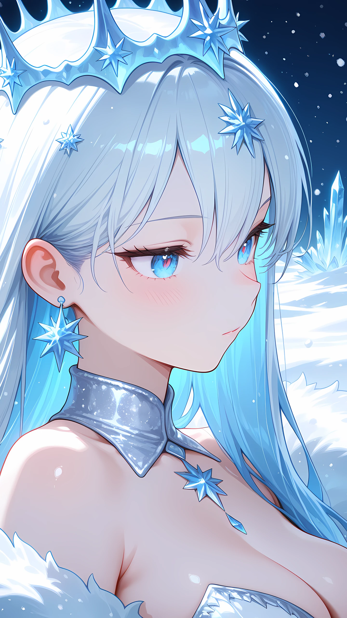 Anime Wallpaper Snow Queen 1440×2560 anime wallpaper
