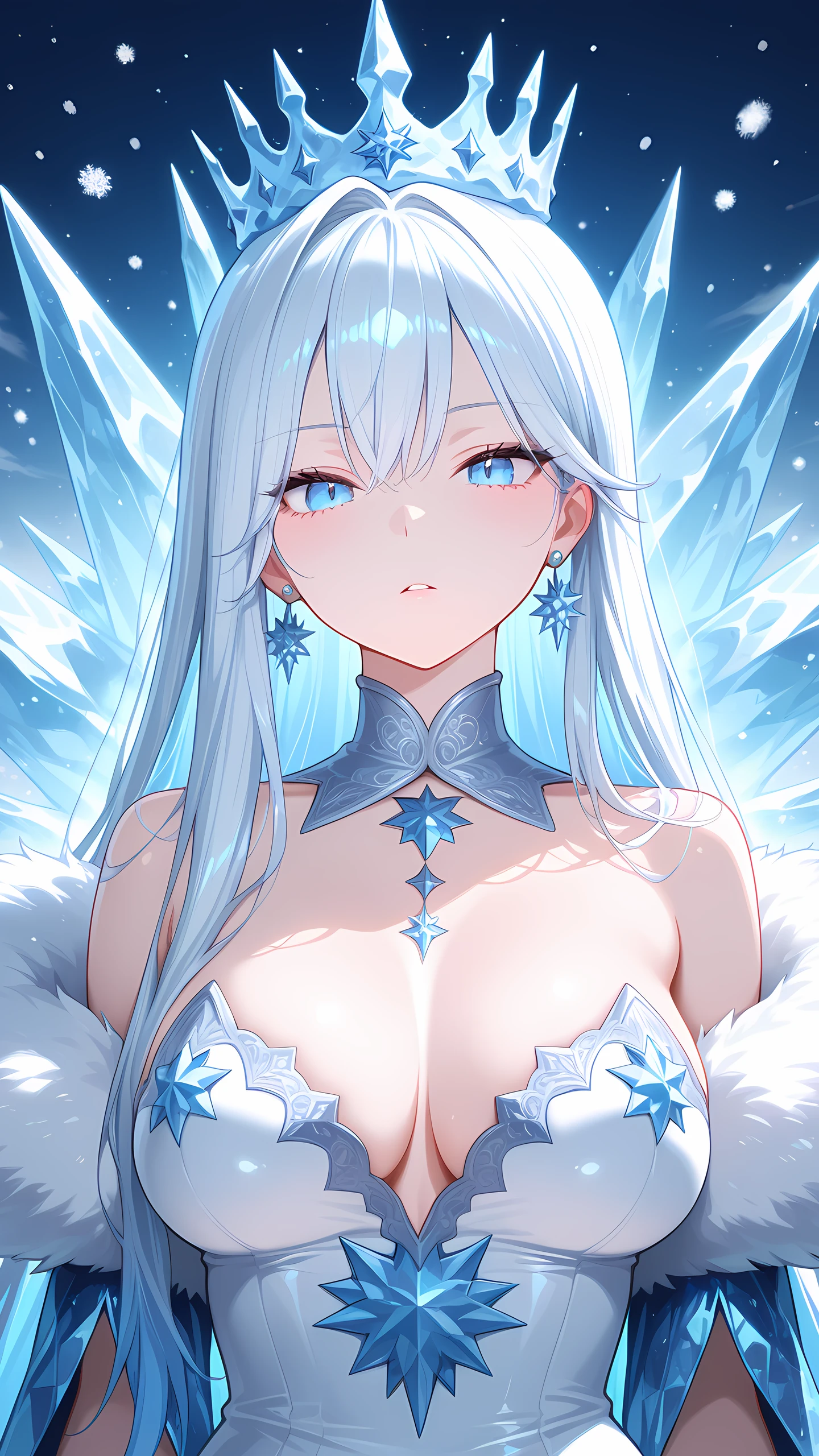 Anime Wallpaper Snow Queen 1440×2560 anime wallpaper