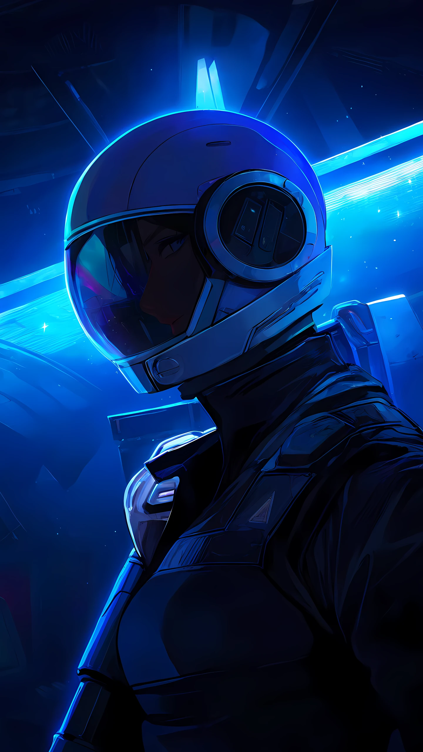 Anime Wallpaper Space Ranger Girl 1440×2560 anime wallpaper