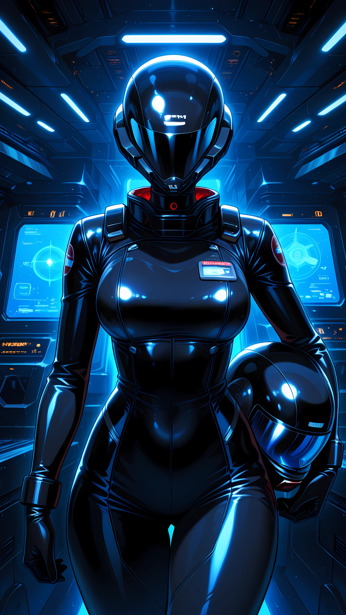 Anime Wallpaper Space Ranger Girl 1440×2560 anime wallpaper