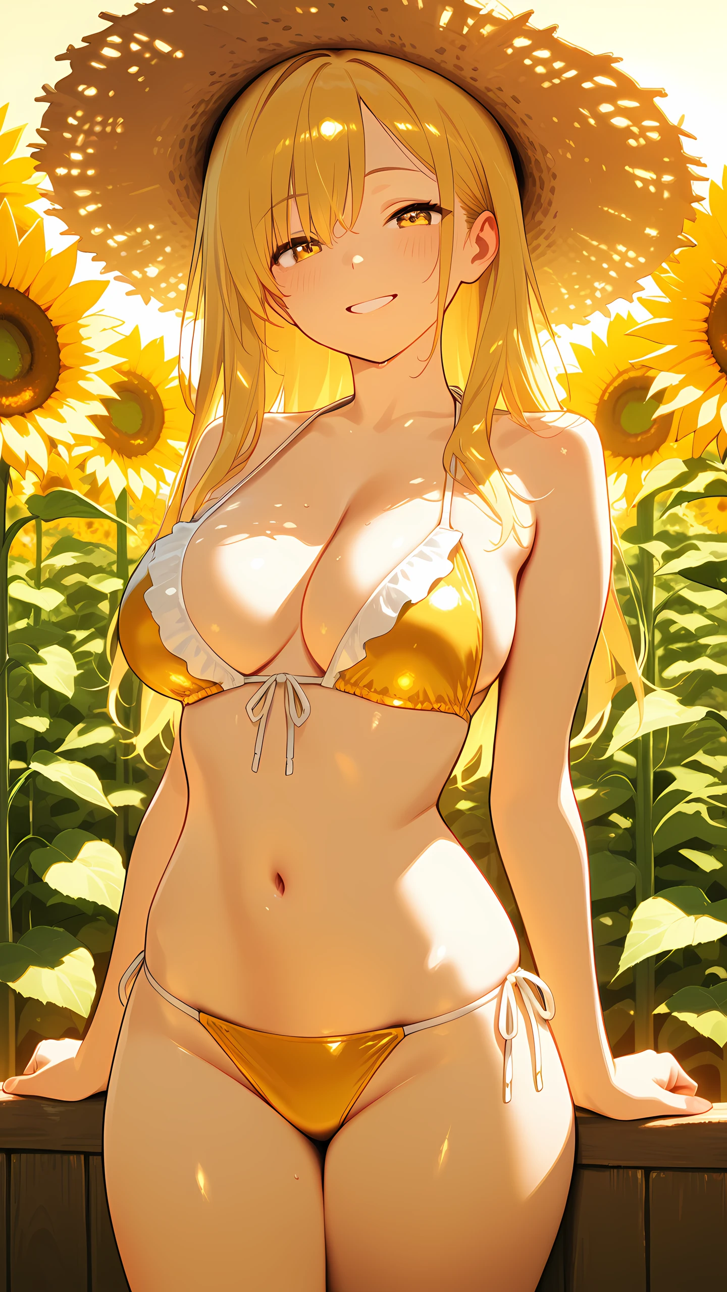 Anime Wallpaper Sunflower Girl 1440×2560 anime wallpaper