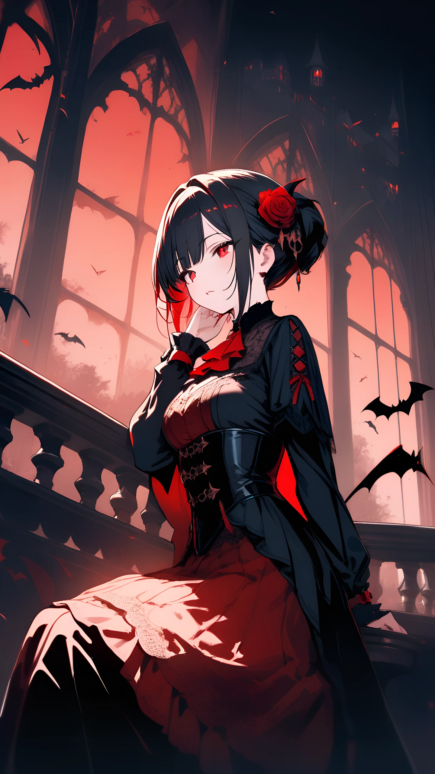 Anime Wallpaper Vampire Girl 1440×2560 anime wallpaper
