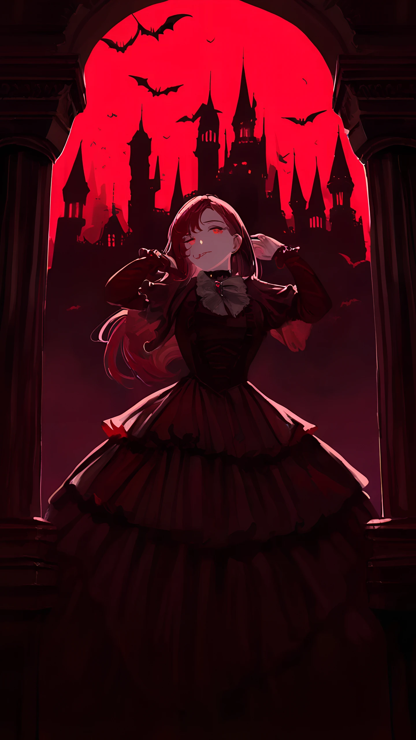 Anime Wallpaper Vampire Girl 1440×2560 anime wallpaper