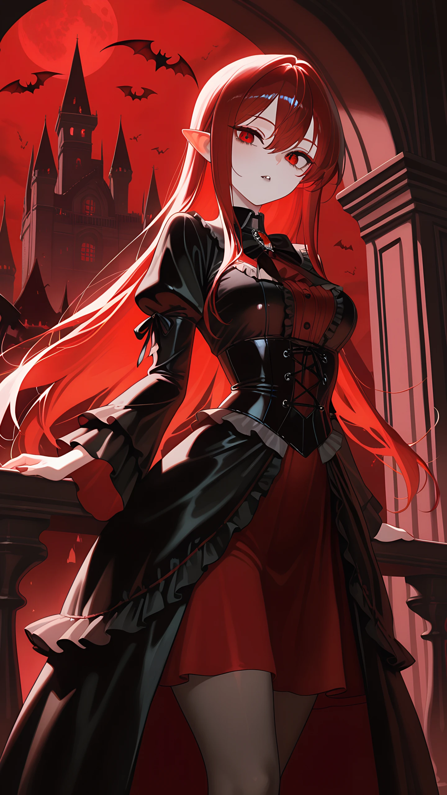 Anime Wallpaper Vampire Girl 1440×2560 anime wallpaper
