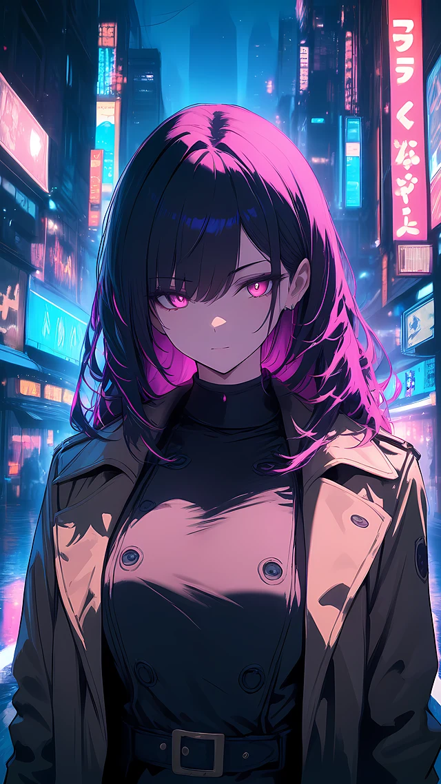 anime wallpaper detective girl — 1440×2560