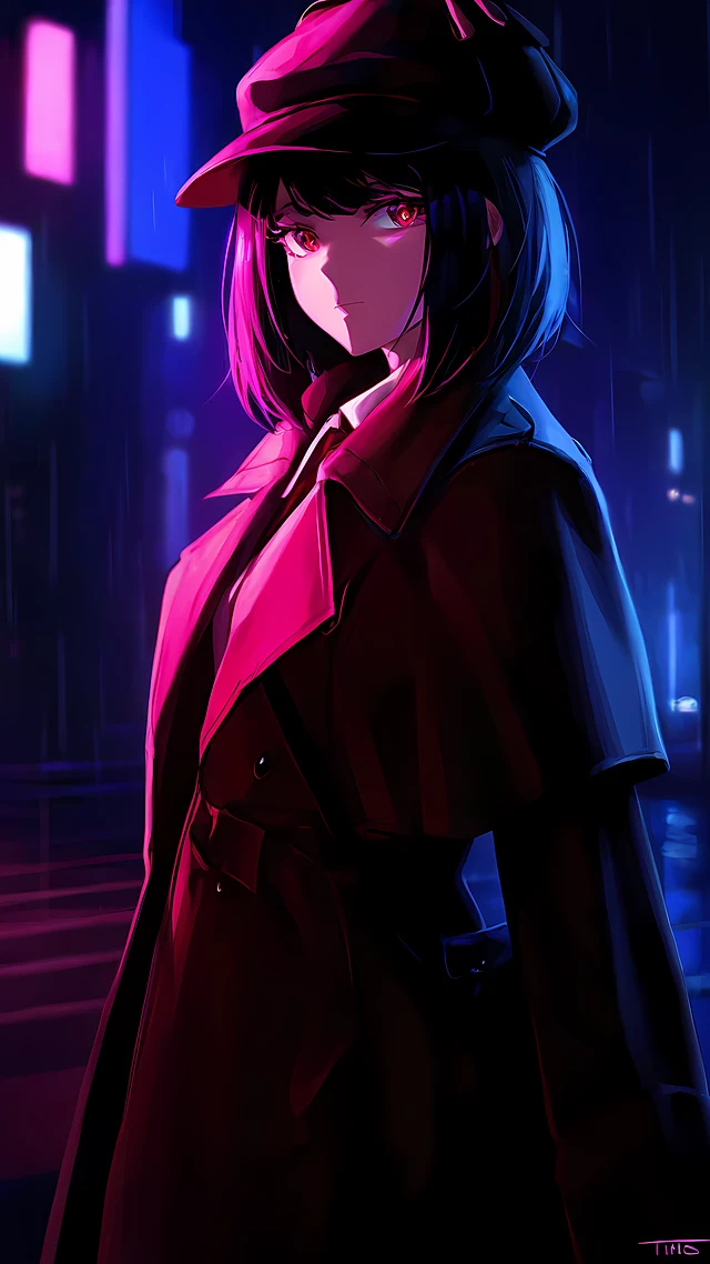 anime wallpaper detective girl — 1440×2560