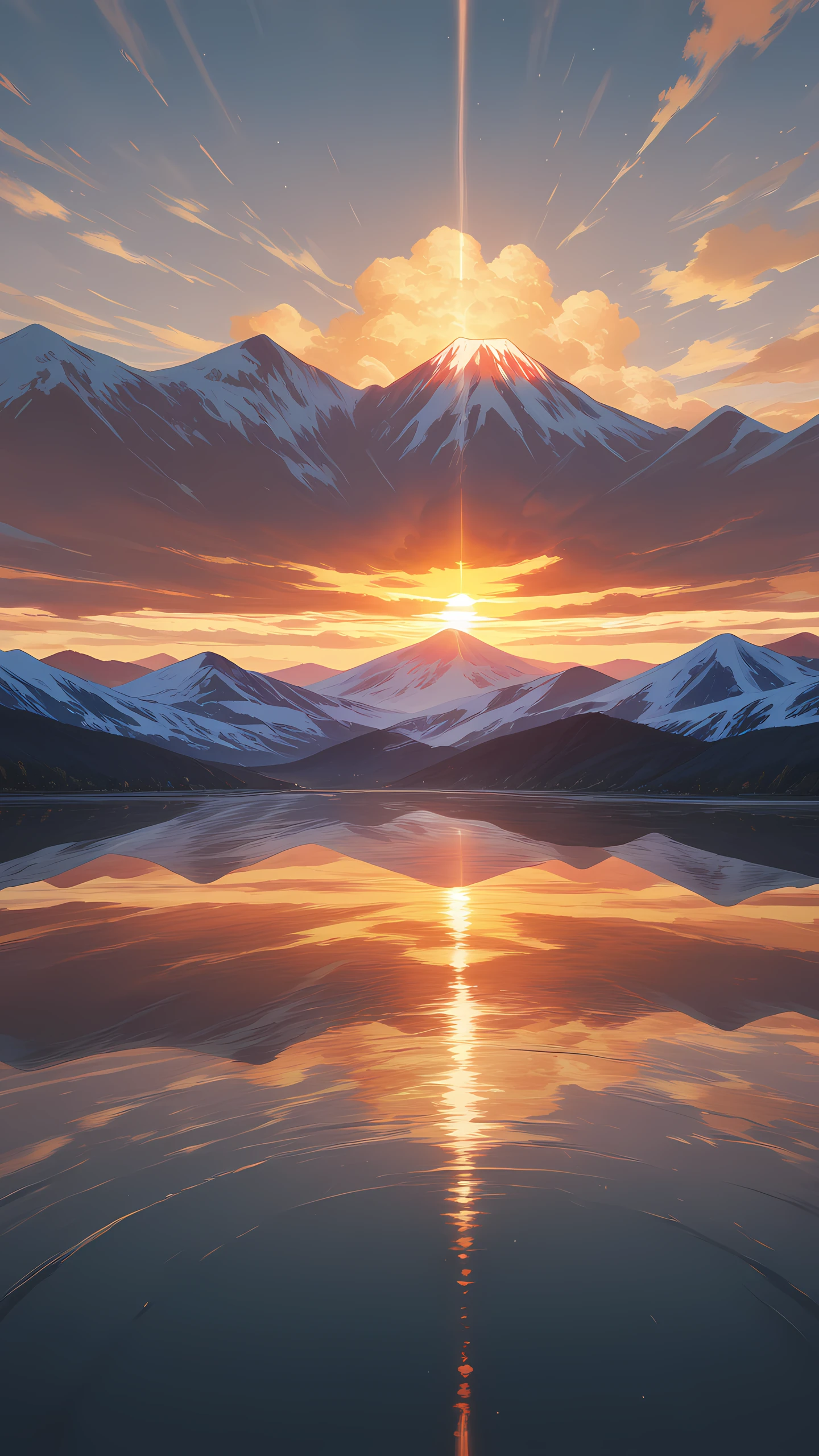 Anime Wallpaper Terraced Rice Fields 1440×2560 anime wallpaper