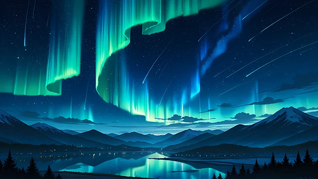 Anime Landscape Wallpaper Starry Night