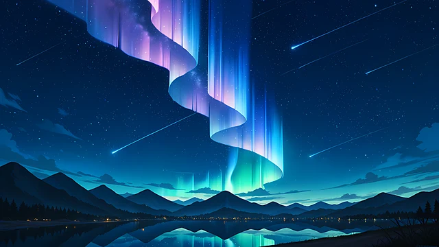 anime landscape wallpaper starry night — 3840×2160