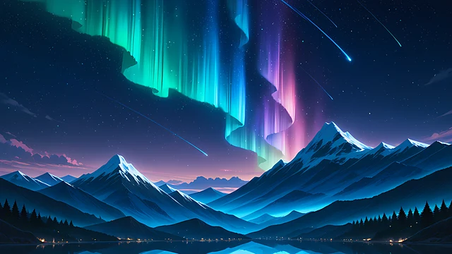 anime landscape wallpaper starry night — 3840×2160