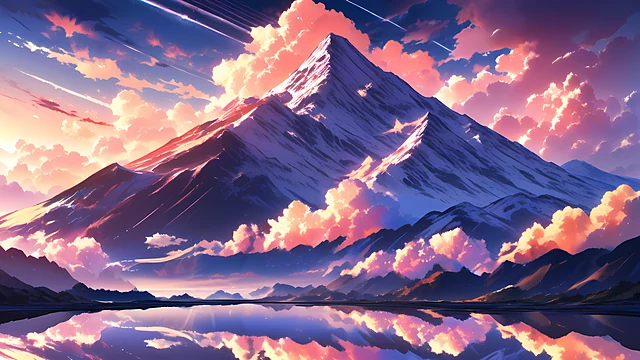 Anime Scenery Wallpaper Sunset 4K