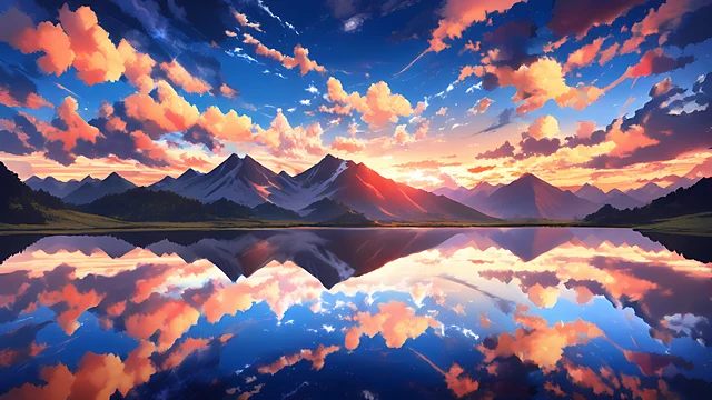 anime scenery wallpaper sunset 4k — 3840×2160