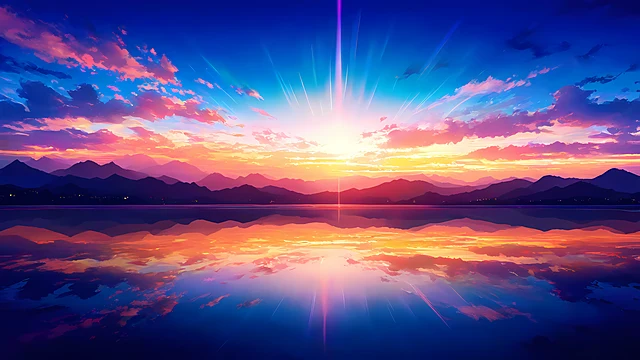 anime scenery wallpaper sunset 4k — 3840×2160