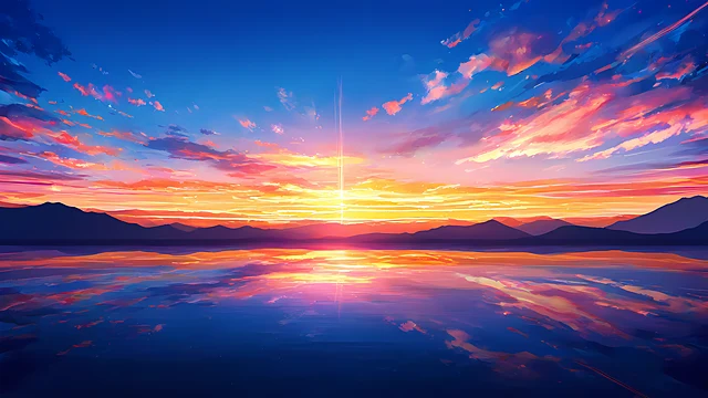anime scenery wallpaper sunset 4k — 3840×2160