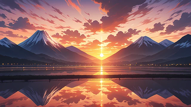 anime scenery wallpaper sunset 4k — 3840×2160