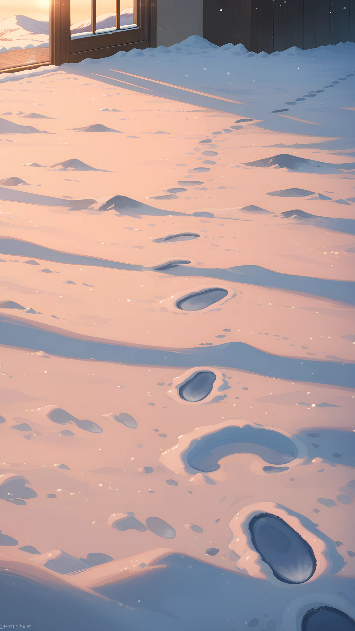 Anime Wallpaper First Snow Morning 1440×2560 anime wallpaper