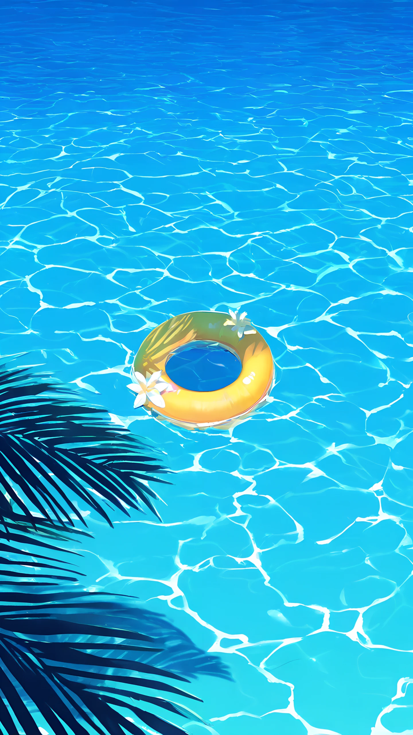 Anime Wallpaper Summer Pool 1440×2560 anime wallpaper