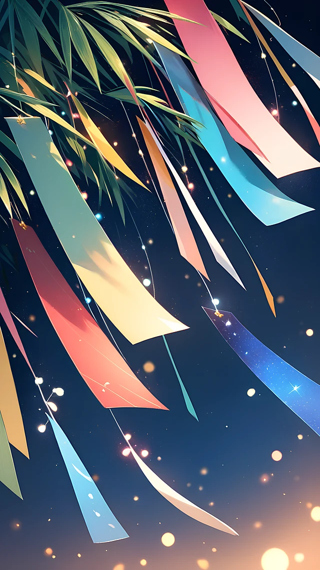 anime wallpaper tanabata wishes — 1440×2560