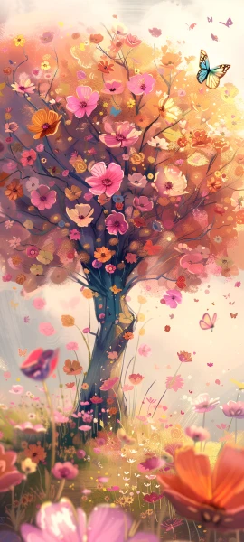 seasons wallpapers — 1847×4096