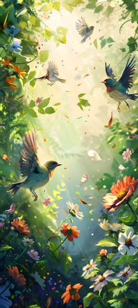 seasons wallpapers — 1847×4096