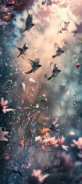 seasons wallpapers — 1847×4096