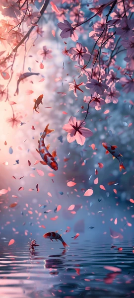 seasons wallpapers — 1847×4096