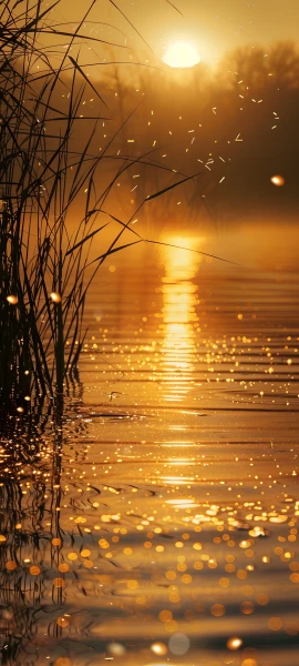 serene seasons wallpaper — scenery, tree, sunset, sun (free 4K phone download)