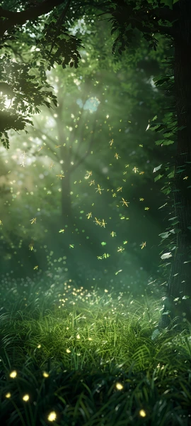 serene seasons wallpaper — nature, scenery, grass, tree (free 4K phone download)