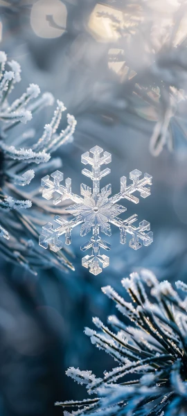 festive seasons wallpaper — ice, snow, scenery, tree (free 4K phone download)