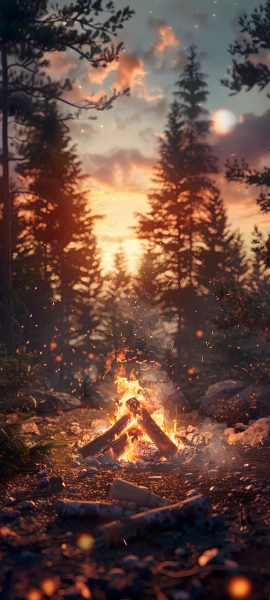 cozy seasons wallpaper — scenery, tree, sky, cloud (free 4K phone download)