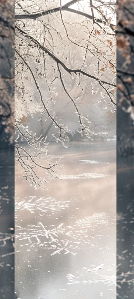 serene seasons wallpaper — tree, scenery, branch, bare tree (free 4K phone download)