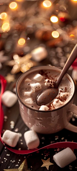 festive seasons wallpaper — cup, food focus, star (symbol), still life (free 4K phone download)