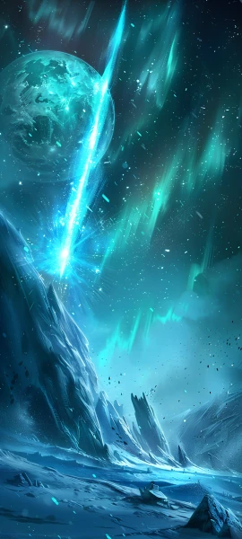 epic space wallpaper — aurora, scenery, sky, moon (free 4K phone download)