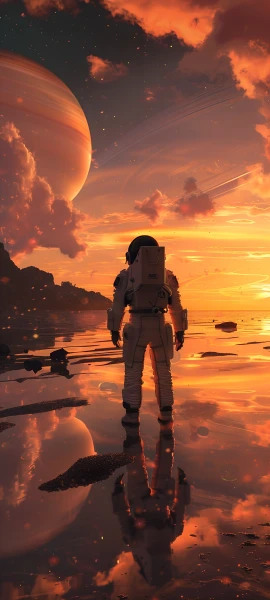 epic space wallpaper — reflection, sky, cloud, star (sky) (free 4K phone download)