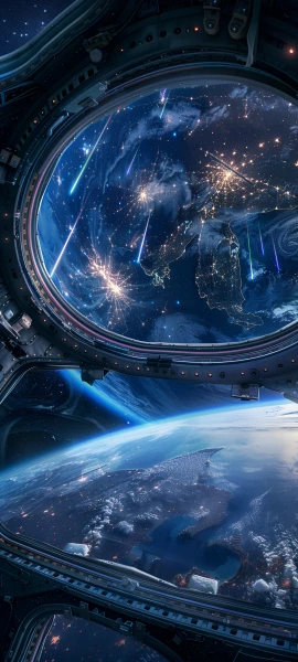 futuristic space wallpaper — scenery, planet, space, star (sky) (free 4K phone download)